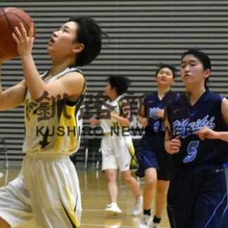 釧北陽男女でＶ　バスケ高校新人大会釧根地区予選_1(2021-12-21)