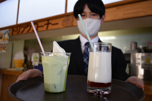 牛乳消費拡大へ特別企画 山花温泉リフレ、新メニュー提供(2021-12-31)