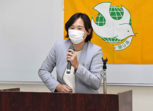 岸田政権は憲法改悪に大転換か、9条の会集いで篠田氏(2021-12-12)