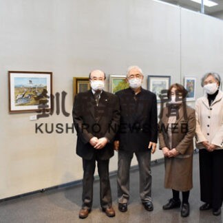 出水市と釧路市が交流展示発表会(2022-02-27)