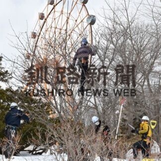 動物園内の樹木「健康」に　釧路造園組合が剪定奉仕(2022-03-27)