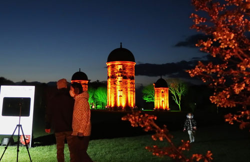 桜とサイロのライトアップ事業　９日間で来訪者２９２１人(2022-05-19)