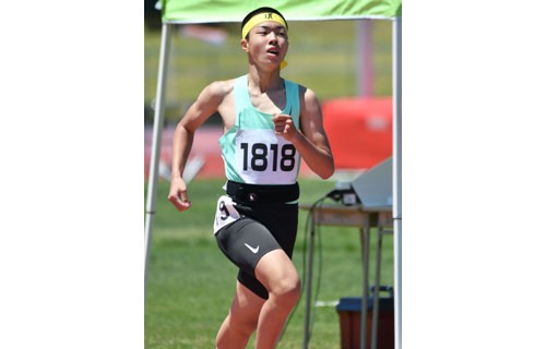笛木(標茶虹別)男子1500制す 陸上中体連釧路、根室地区 (2022-06-26)