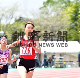 武修館 女子４００リレー８位　全道高体連陸上_1(2022-06-16)
