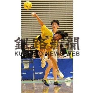 釧工　準々決勝進出　全道高体連ハンドボール(2022-06-19)