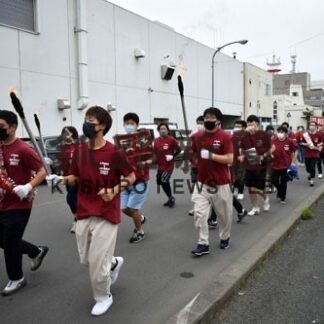 核兵器廃絶訴え疾走　反核平和の火リレー(2022-07-31)
