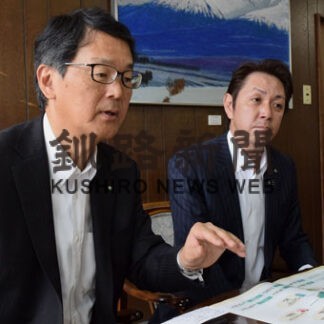 地域活性化や健康推進プロジェクト説明　明治安田生命長尾常務来社(2022-07-10)