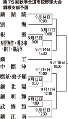 １１チーム出場 組み合わせ決定　秋季高校野球釧根支部予選１３日開幕_1(2022-08-31)