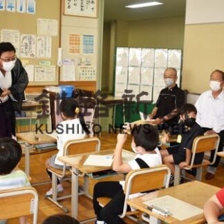 みこしや祭り児童理解　鳥取神社宮司が出前授業(2022-08-30)