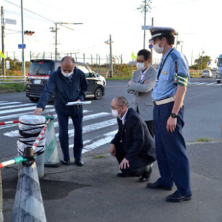 事故防止に向け考察　関係者ら現場診断(2022-09-30)