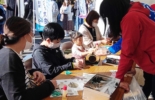 海づくり大会記念し解説パネルを展示(2022-10-15)