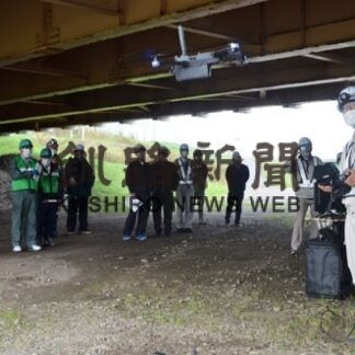 地震後の作業確認、橋梁緊急点検講習(2022-10-18)