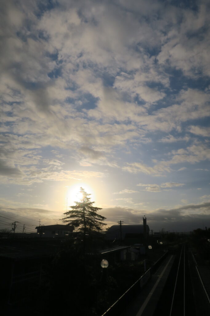 夕日のマチ(2022-10-17)