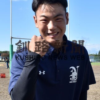 中標津中・高橋さんと中標津高・佐藤さん　ラグビー道選抜に(2022-10-15)