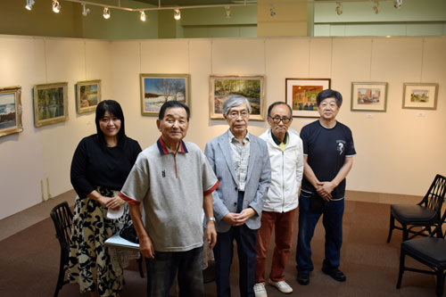 パステル画や油絵 多彩に 郷土画家の会5人が合同展(2022-10-06)