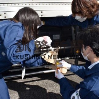 国道沿いで軽油抜き取り調査(2022-10-13)