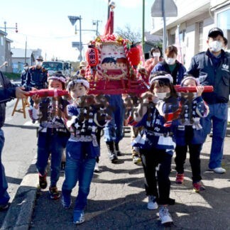 パレードで火の用心！　園児ら呼び掛け(2022-10-22)