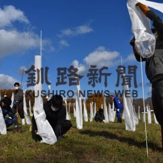 初の3団体合同植樹 　農業、漁業、環境保全連携(2022-11-10)