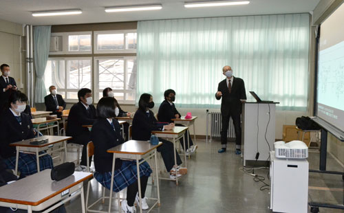 厚岸翔洋高でスマート水産に理解深める(2022-11-24)