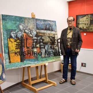 〝生きる〟に問い掛け　故川瀬さん絵画展(2022-11-10)