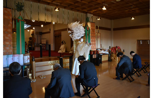 一年の収穫に感謝 鳥取神社で新嘗祭(2022-11-25)