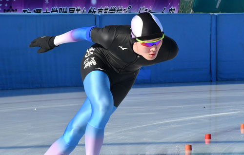 引地(駒大苫小牧―別海中央)1万㍍2位 スピード全道高校(2022-12-18)