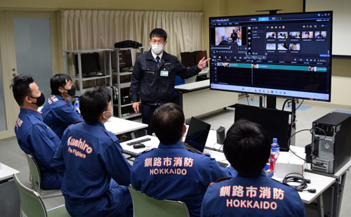 釧路市消防本部の動画評判 職務、工夫し紹介(2022-12-05)
