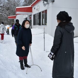 不審者侵入に備え 阿寒幼稚園(2023-01-25)