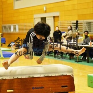 日頃の練習成果発揮　体操ウインターカップ(2023-02-26)