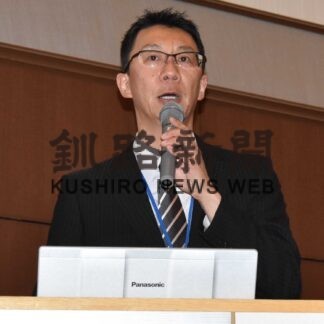 コンブがＣＯ₂吸収　釧新懇話会で長谷川氏が仕組みを解説(2023-04-30)