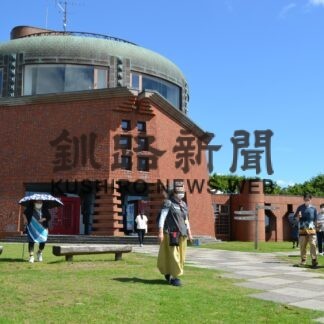 釧路市湿原展望台の入館者回復基調(2023-04-23)