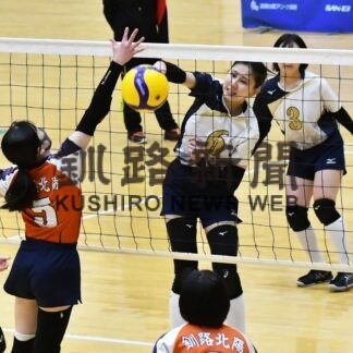 根室男子が優勝　女子は中標津制す　高校バレー春季選手権_1(2023-04-18)
