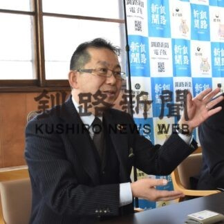 道独自のビジネス支援　中小機構の中沢道本部長本社表敬(2023-04-23)