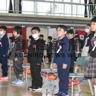 釧根の学校で入学式(2023-04-08)