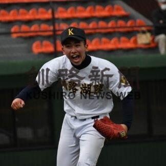 釧湖陵 ４強一番乗り　全道高校野球釧根支部予選(2023-05-11)