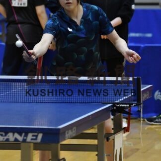 中学、高校、一般380人熱くラリー　卓球会長杯(2023-05-08)