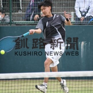 小野（釧江南男子）、小嶋（釧江南女子）３冠　高体連釧根支部テニス_1(2023-05-23)