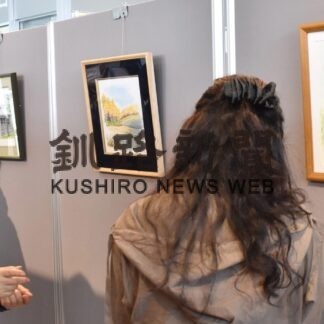 風景、情景を水彩画に　色紙画・小作品画展(2023-05-24)