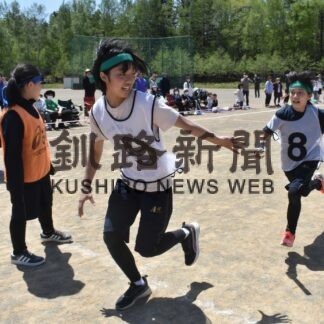 元気いっぱい競技楽しむ　運動会皮切り、阿寒湖でスポーツフェス(2023-05-27)