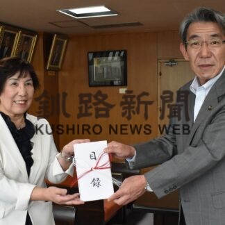 藤田さん、障害者福祉向上に５０万円寄付【釧路市】(2023-06-15)