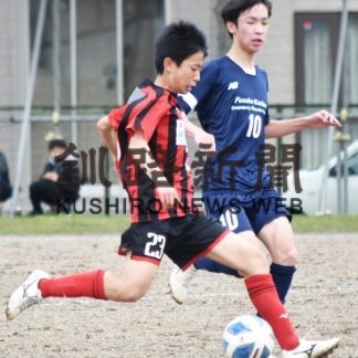 釧鳥取西Ｋ１首位　Ｋ２は釧路町富原　釧新旗中学サッカー【釧路市】(2023-06-06)