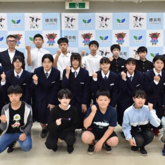 全道大会に向け２スポーツ少年団が表敬(2023-07-15)