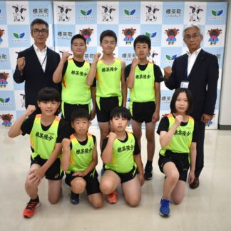 全道大会に向け２スポーツ少年団が表敬_1(2023-07-15)