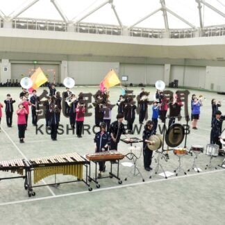 マーチング 本番さながら　総文祭に向け練習に熱　北陽高校吹奏楽局【釧路市】(2023-07-05)