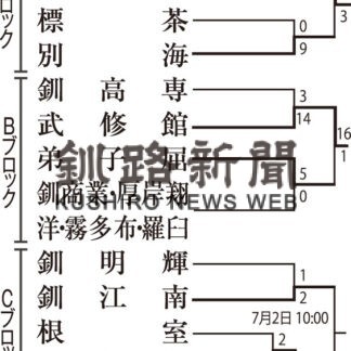 釧工業 打撃戦制し代表に　高校野球北大会釧根支部予選【釧路市】_2(2023-07-02)