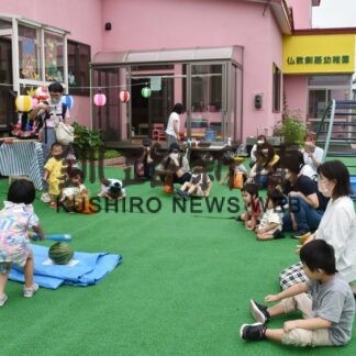 仏教釧路幼稚園で縁日やスイカ割り楽しむ【釧路市】(2023-07-24)