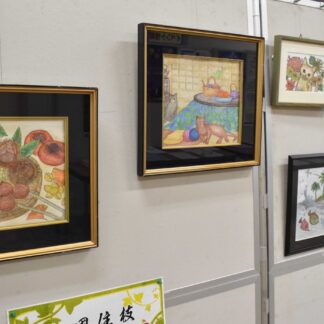 行事や動物１６点　紀國さん塗り絵展【釧路市】(2023-07-19)