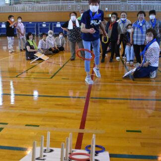 輪投げ白熱 歓声響く 標津で軽スポーツ大会【標津】(2023-07-28)
