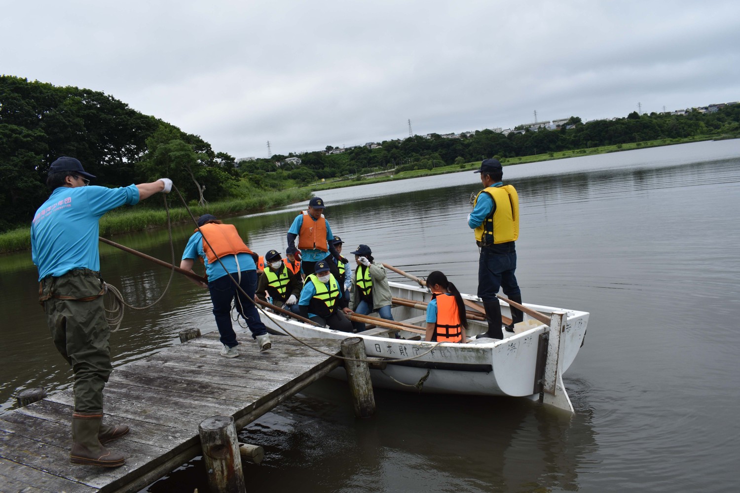 春採湖でボート実技訓練 釧路海洋少年団【釧路市】(2023-07-20)