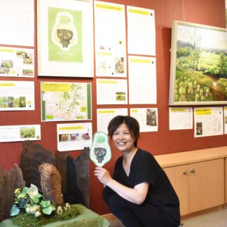 ヤチボウズキャラお披露目　油彩とコラボ展　おたのしけギャラリー【釧路市】(2023-07-03)